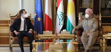الرئيس بارزاني يبحث مخاوف عملية عسكرية تركية بشمال سوريا مع السفير الفرنسي ببغداد