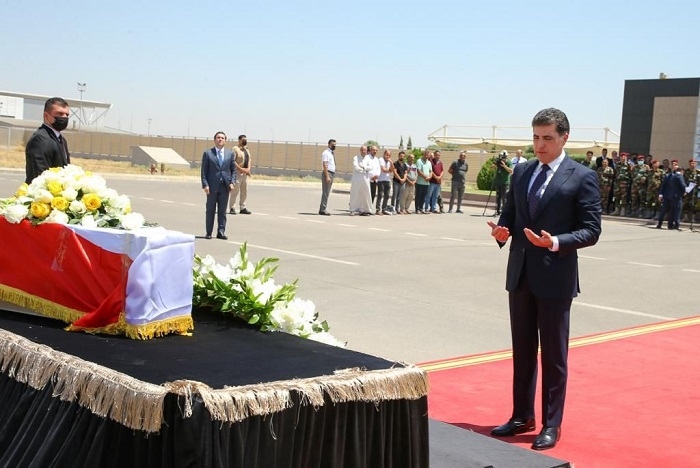 President Nechirvan Barzani bids farewell to civilians killed in Zakho attack