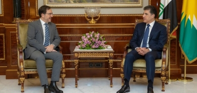 President Nechirvan Barzani meets with the Ambassador of United Kingdom