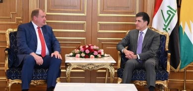 President Nechirvan Barzani receives outgoing Consul Generals of Russia and Kuwait