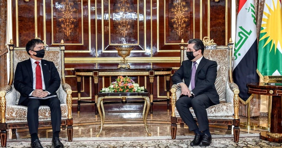 PM Masrour Barzani meets Japanese Ambassador to Iraq