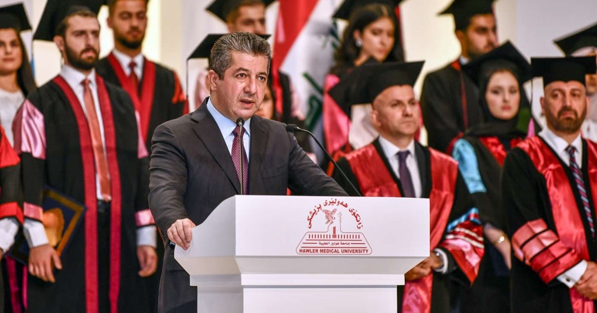 PM Masrour Barzani attends Hawler Medical University graduation