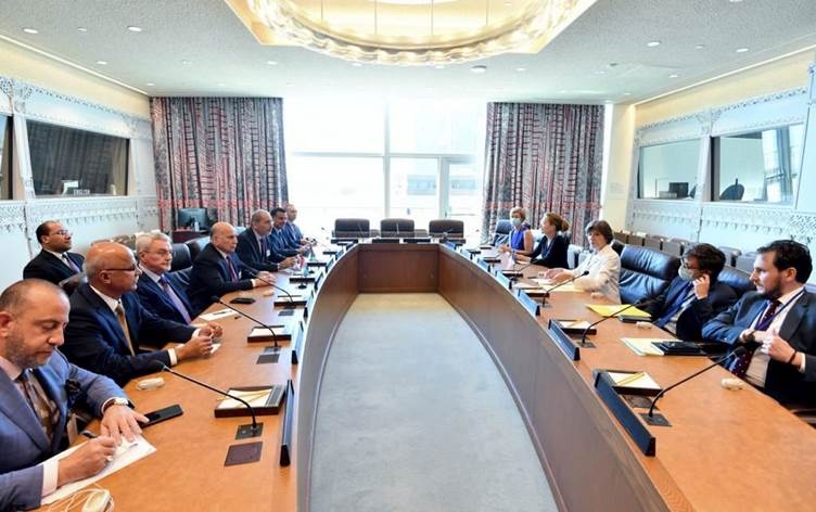 وزير الخارجية يبحث مع وزيري خارجية الأردن وفرنسا عقد مؤتمر بغداد الثاني للتعاون