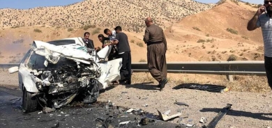 مصرع خمسة أشخاص في حادث سير بمحافظة السليمانية