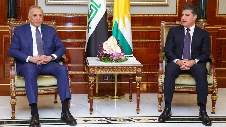 بارزاني والكاظمي يؤكدان على ضرورة احترام السيادة العراقية