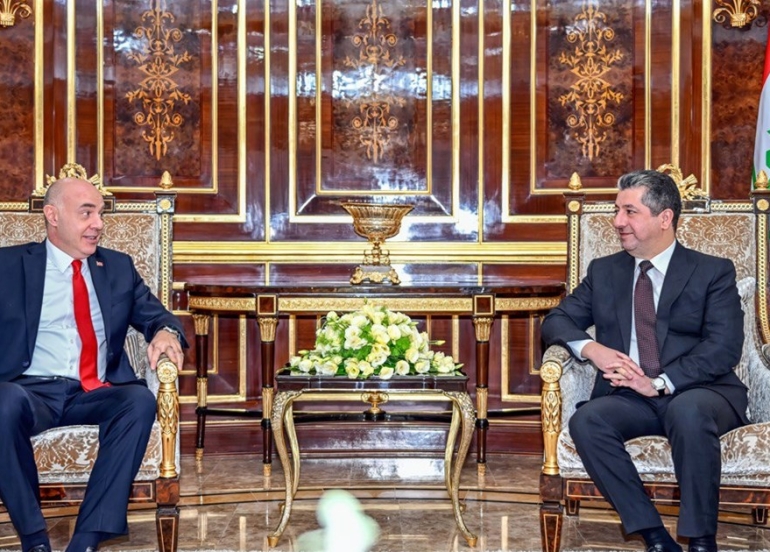 President Nechirvan Barzani and PM Msrour Barzani separately received the Ambassador of Turkey