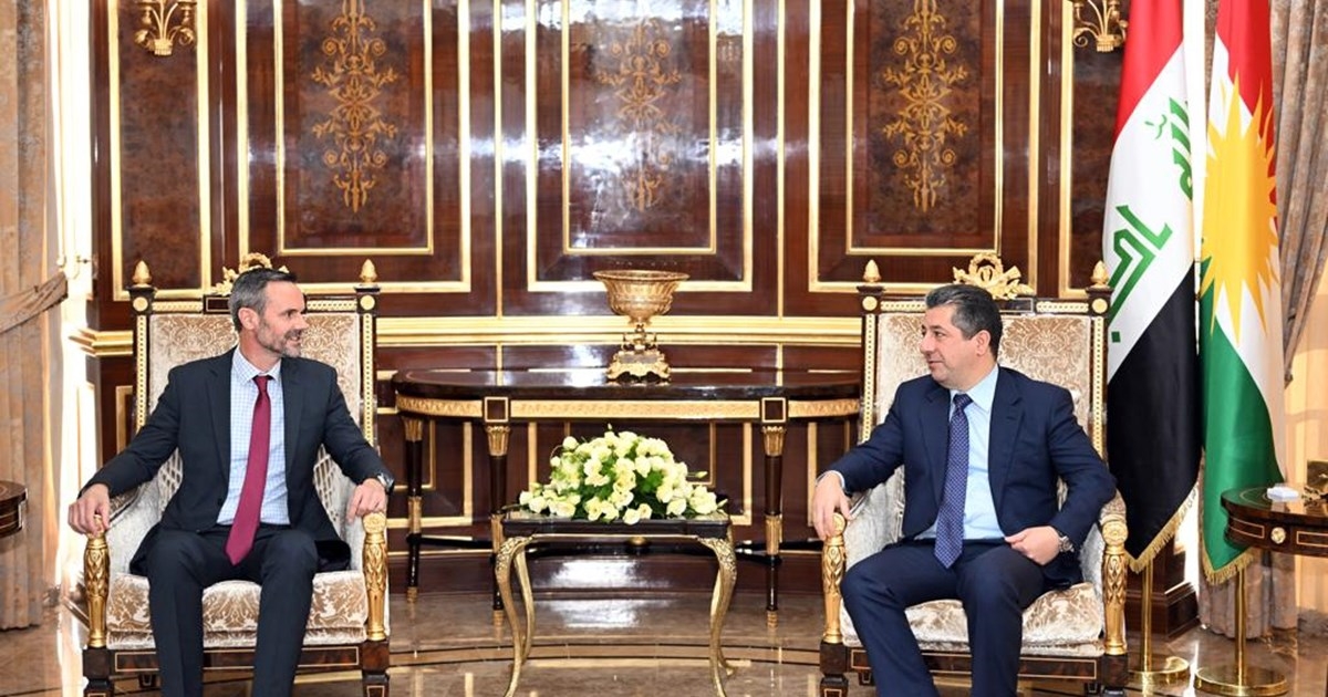 PM Masrour Barzani receives new Dutch Consul General, Jaco Beerends