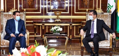 مسرور بارزاني يتلقى تهنئة من مستشار الأمن القومي العراقي