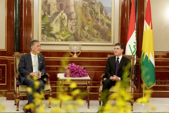 رئيس إقليم كوردستان ووفد من الكونغرس الأمريكي يؤكدان أهمية حفظ الاستقرار وتأمين الحدود وحماية سيادة العراق