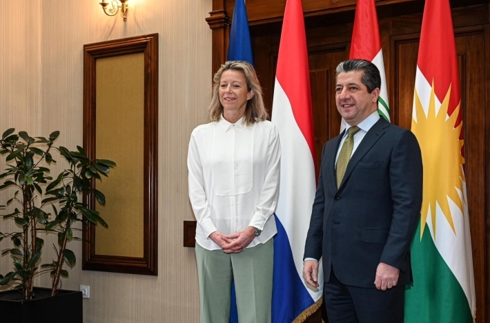 رئيس حكومة اقليم كوردستان يستقبل وزيرة الدفاع الهولندية