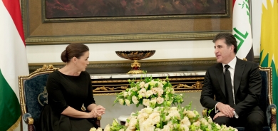 President Nechirvan Barzani receives President Katalin Novak of Hungary