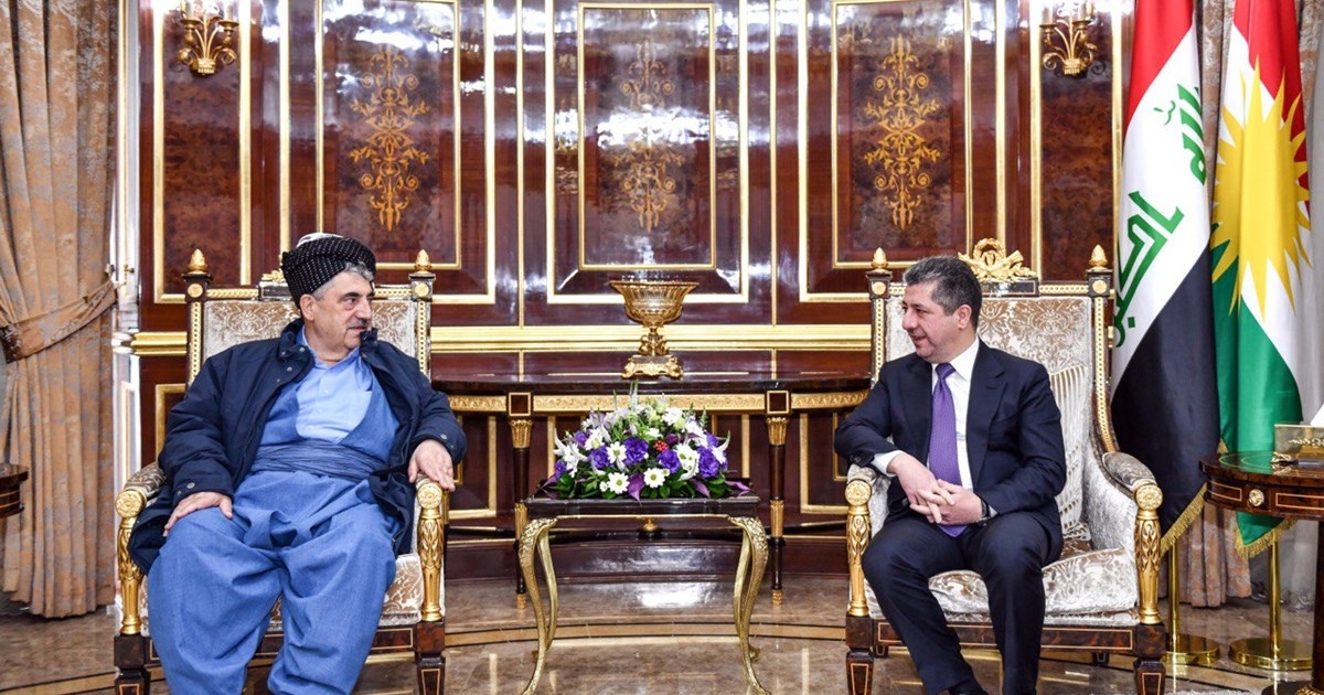 Prime Minister Barzani receives leader of Kurdistan Socialist Democratic Party