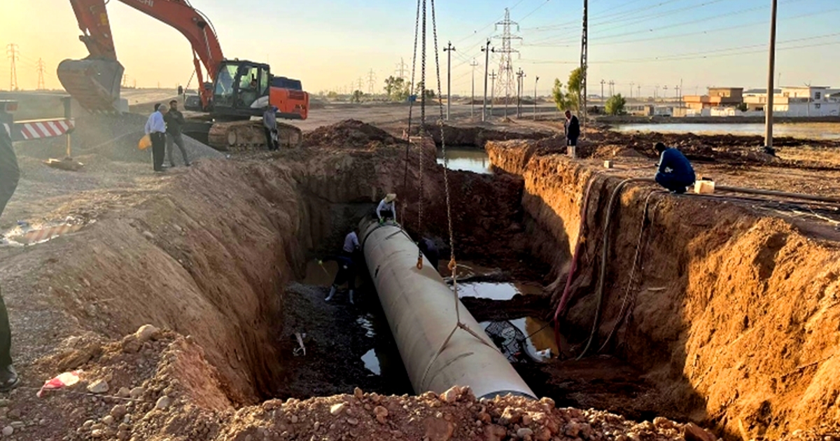 The first phase of replacing Ifraz-3 water pipe to finish in 75 days