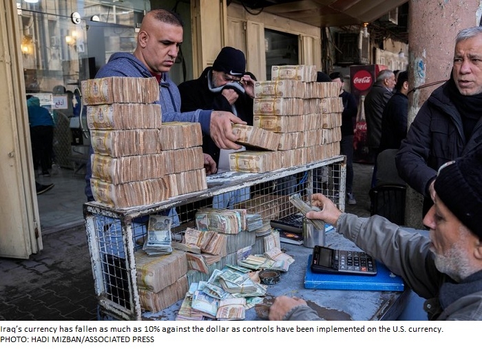 Iraq Economy Reels as U.S. Moves Against Money Flows to Iran