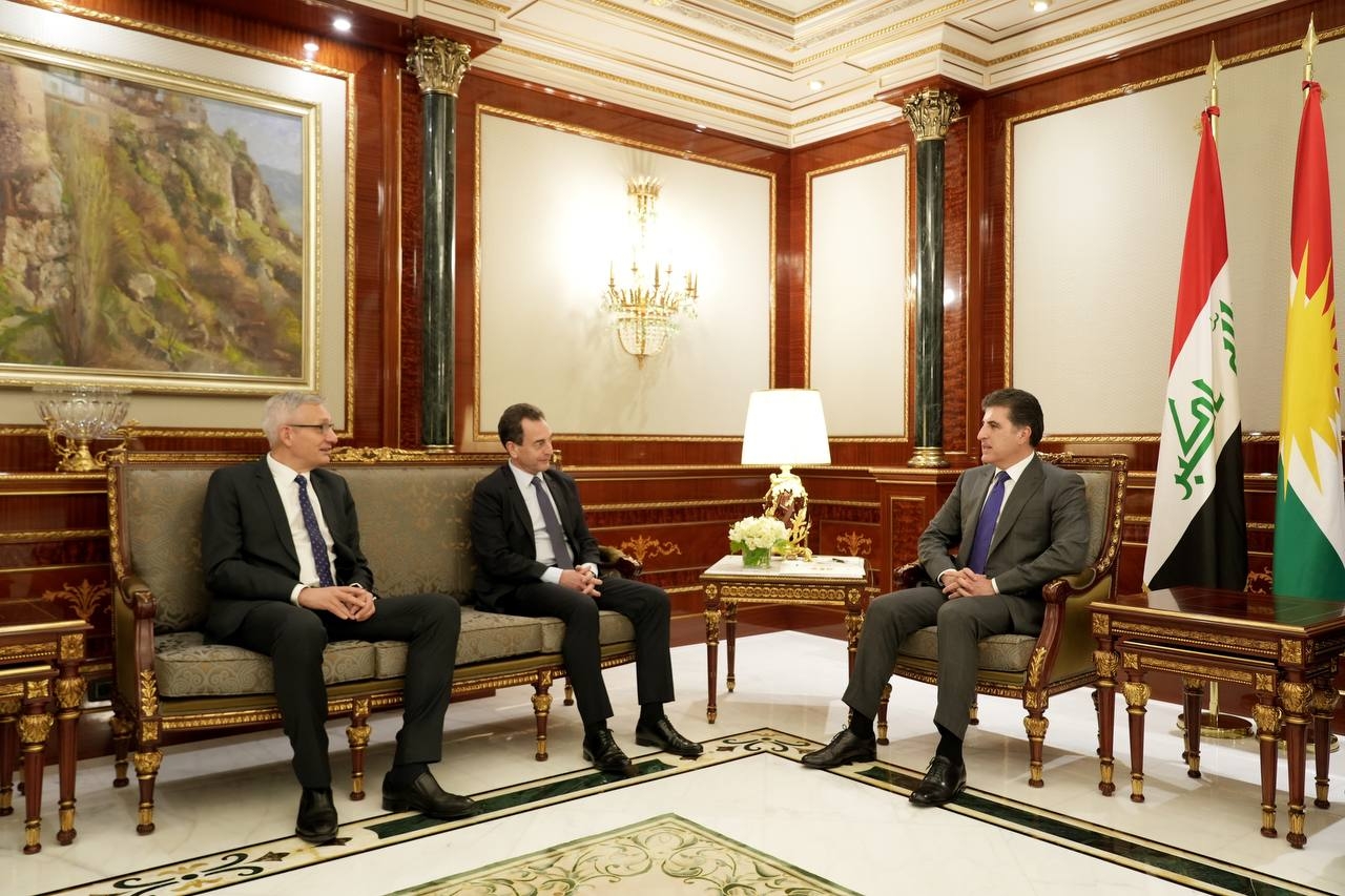 President Nechirvan Barzani meets with Ambassadors of France and Germany
