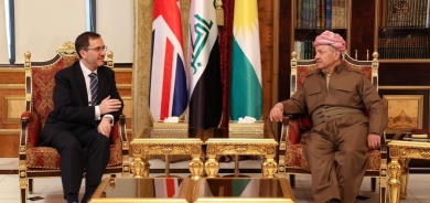 الرئيس بارزاني للسفير البريطاني في العراق: مصالح الشعب الكوردستاني فوق كل المصالح الأخرى
