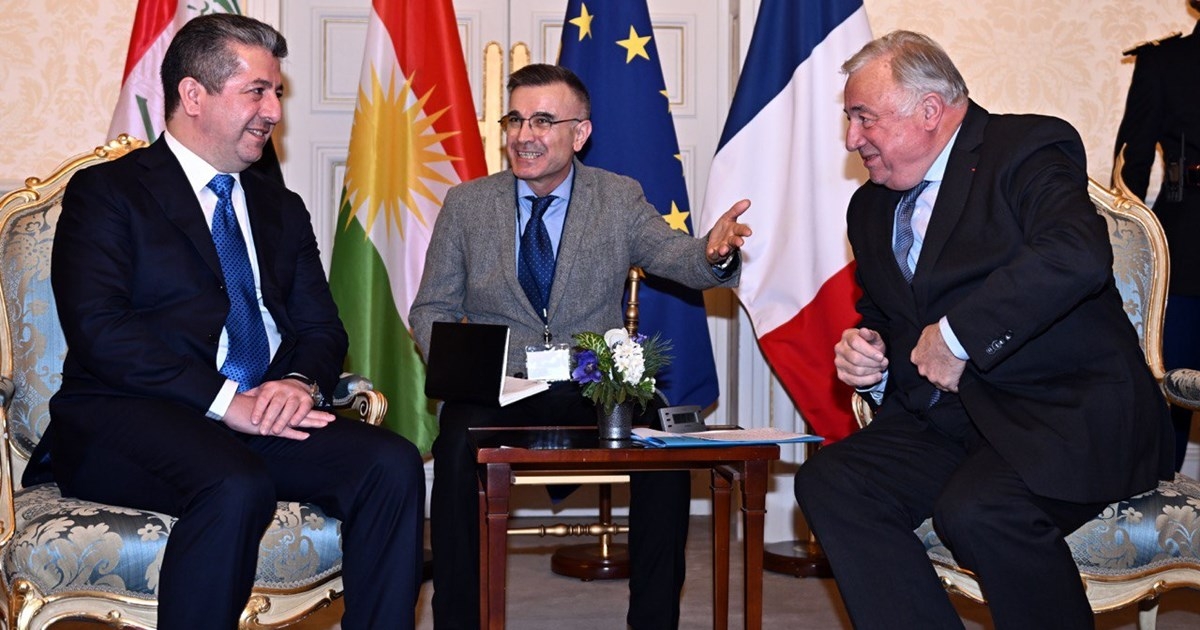 Prime Minister Barzani meets with the President of the French Senate