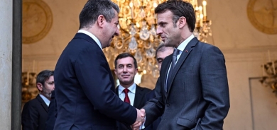 PM Masrour Barzani meets with French President Emmanuel Macron