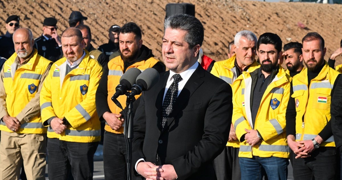 Prime Minister Barzani welcomes home Kurdish rescue teams