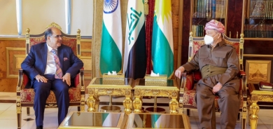 الرئيس بارزاني يستقبل وفداً من وزارة الخارجية الهندية