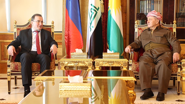 الرئيس بارزاني يلتقي في صلاح الدين بالسفير الروسي لدى العراق