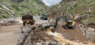 اكثر من 500 مليون دينار اضرار موجة الامطار والسيول الأخيرة في شبكة الطرق بإدارة سوران المستقلة