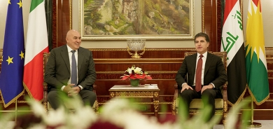 رئيس إقليم كوردستان يستقبل في أربيل وزير الدفاع الإيطالي