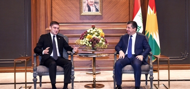 رئيس حكومة كوردستان يستقبل القائم بأعمال سفارة أذربيجان في العراق