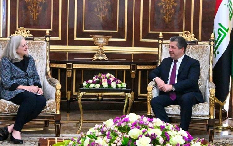 مسرور بارزاني للسفيرة الأميركية: لن نقبل بأي انتهاك لحقوق إقليم كوردستان