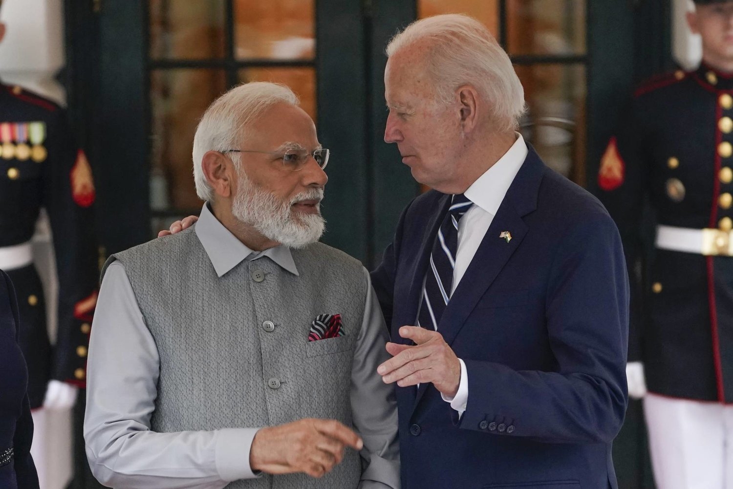 بايدن يستقبل رئيس الوزراء الهندي في البيت الأبيض بحفاوة