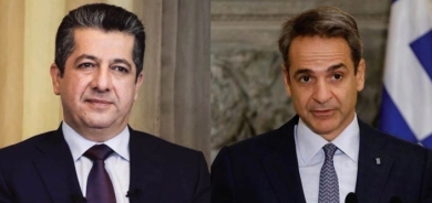 رئيس حكومة إقليم كوردستان يهنىء رئيس الوزراء اليوناني بإعادة انتخابه للمنصب