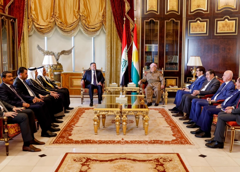 President Barzani Receives High-Ranking Delegation from Sovereignty Alliance