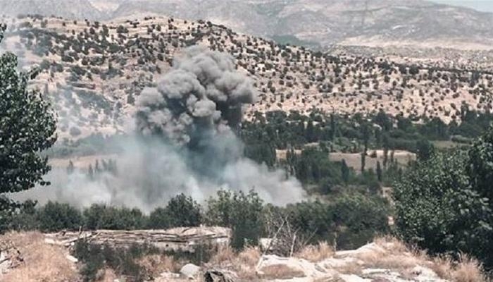 قصف تركي يشعل النيران في مساحات واسعة من الغابات شمال دهوك