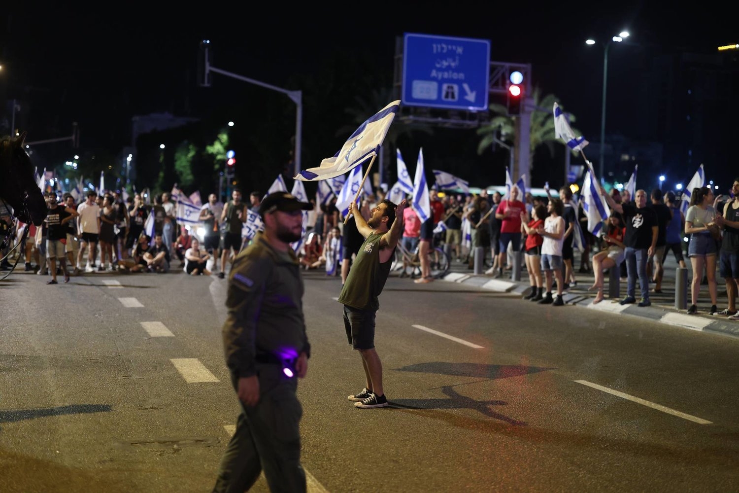 احتجاجات حاشدة في إسرائيل قبل تصويت حاسم على الإصلاح القضائي