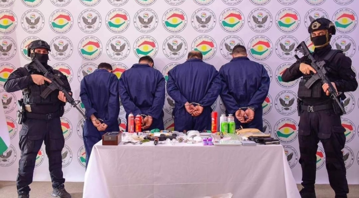 Erbil Security Forces Conduct Operation to Combat Drug Trade, Arrest Four Individuals