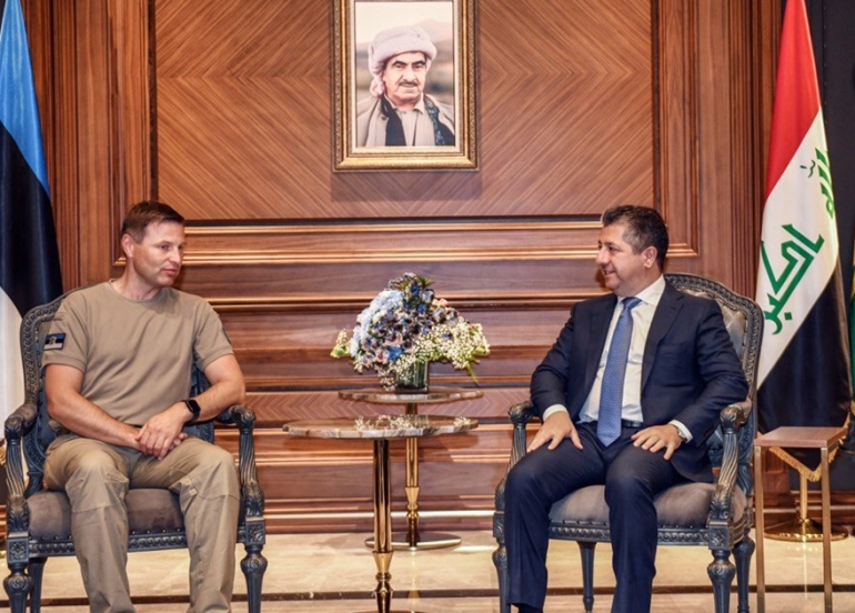 Kurdistan Leaders Meet Estonian Defense Minister to Fight Terrorism