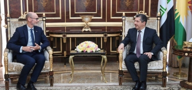 Kurdistan Prime Minister Masrour Barzani Meets New British Ambassador Stephen Hitchen