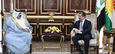 KRG Prime Minister Barzani receives Sheikh Mane Humaydi Daham