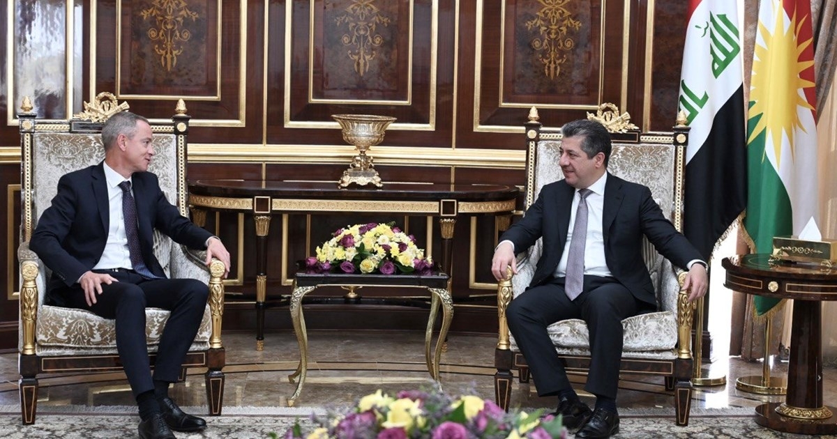 KRG Prime Minister Welcomes French Charge d'Affaires in Iraq