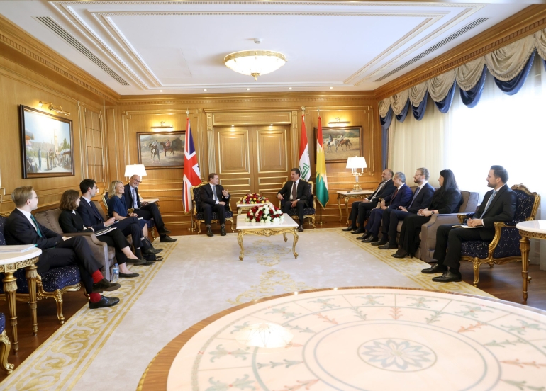 Kurdistan Region President Meets British Minister for Security Affairs to Discuss Bilateral Relations and Regional Concerns