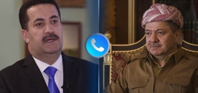 السوداني يهاتف الرئيس بارزاني حول الوضع في كركوك
