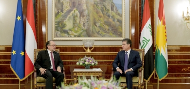 President Nechirvan Barzani Receives Austrian Foreign Minister
