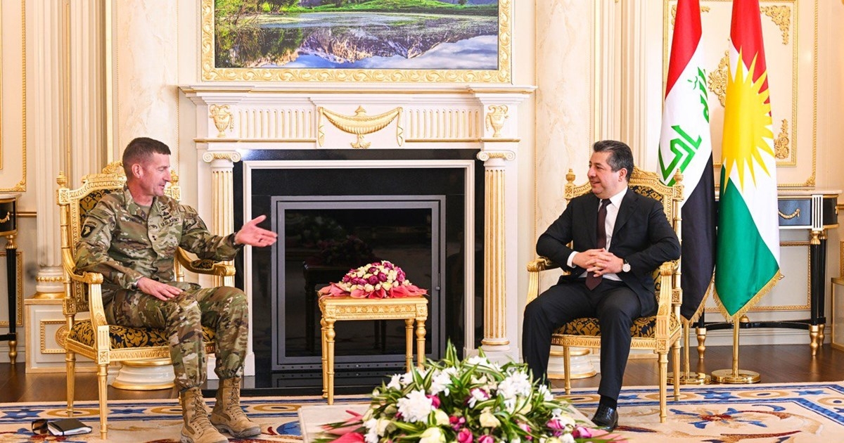 Prime Minister Barzani Meets with Operation Inherent Resolve Commander