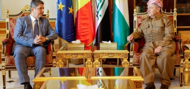 الرئيس بارزاني يستقبل وفداً من البرلمان الروماني