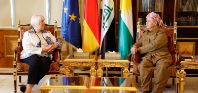 Kurdish Leader Massoud Barzani Meets New German Ambassador, Emphasizing Counterterrorism Cooperation