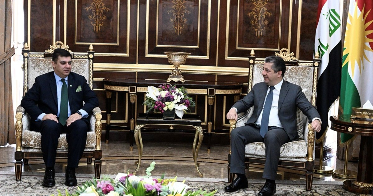 KRG Prime Minister Bids Farewell to Ambassador of Pakistan to Iraq