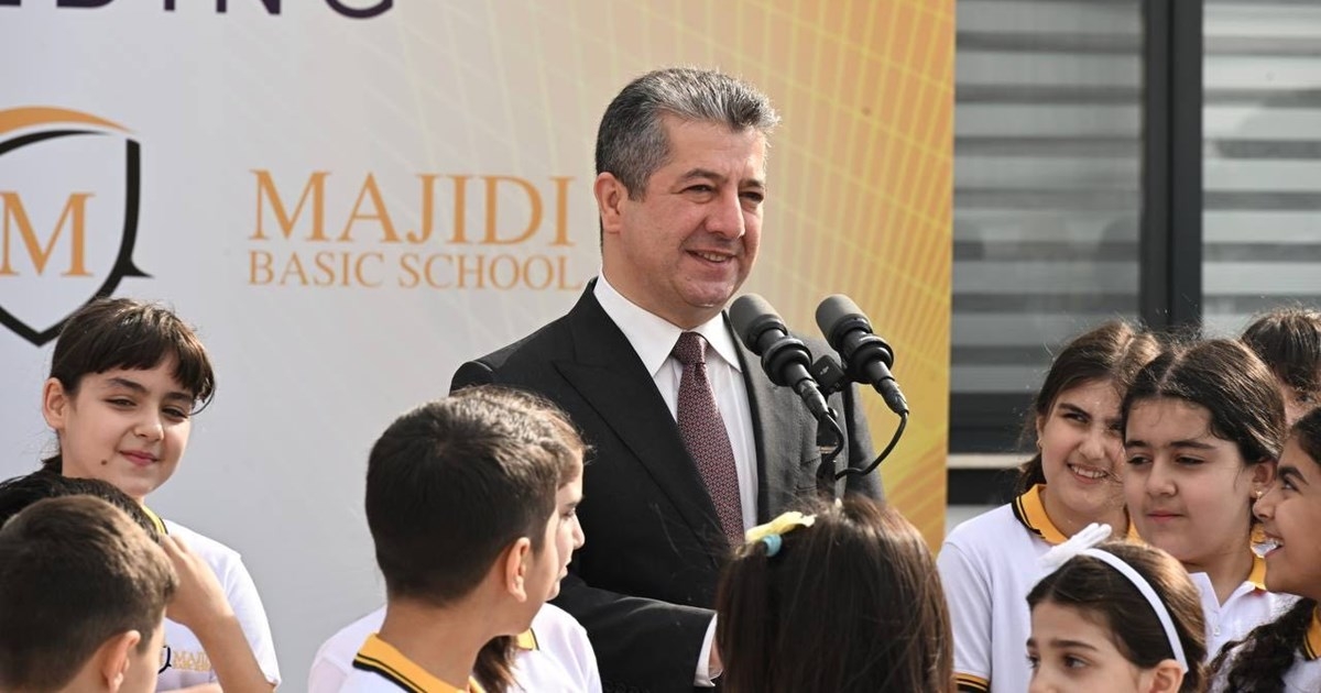 Kurdistan Prime Minister Inaugurates Modern School, Emphasizes Commitment to Education Reforms