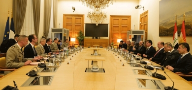 رئيس إقليم كوردستان يجتمع مع وزير الدفاع الفرنسي