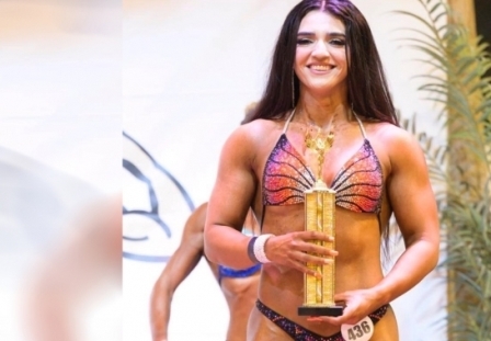 ابنة سهل نينوى ريتا ماغو  الفائزة بالمركز الاول في بطولة فرنسا بكمال الاجسام للسيدات