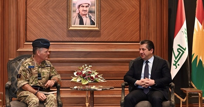 KRG Prime Minister Welcomes UK Military Delegation